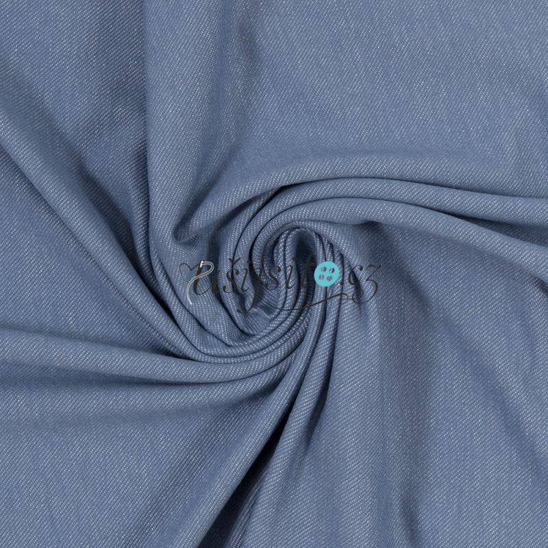 Úplet vzhled jeans světle modrá