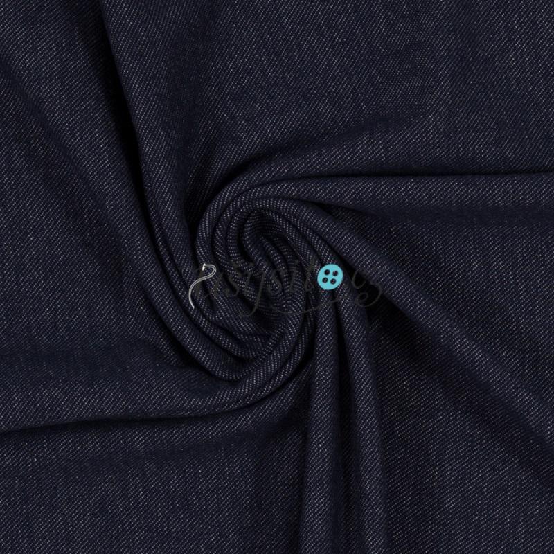 Úplet vzhled jeans tmavě modrý