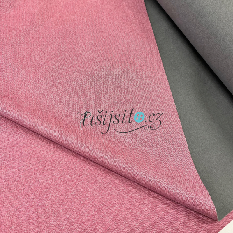 Softshell zimní rybí kost sv.růžová