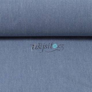 Úplet vzhled jeans světle modrá