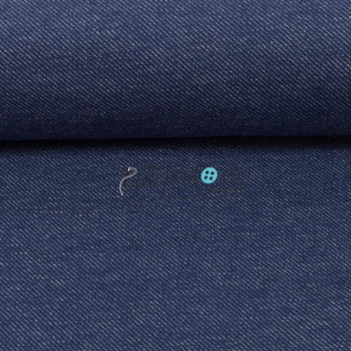 Úplet vzhled jeans středně modrá